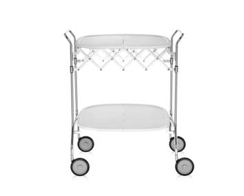 Kartell-Gastone-Serving-Trolley-White-Chrome