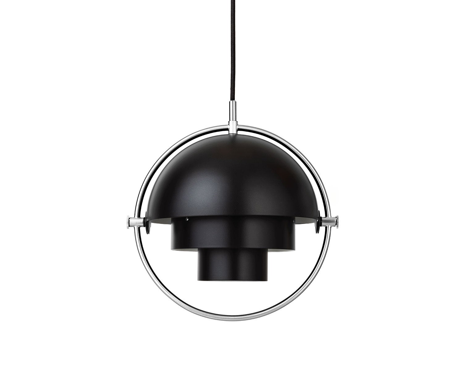 Multi-Lite Pendel Small | Krom, Black Semi Matt