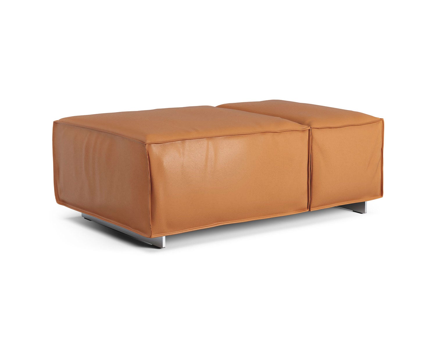 Soffpallen Boxplay, klädd i läder Baltique 43003