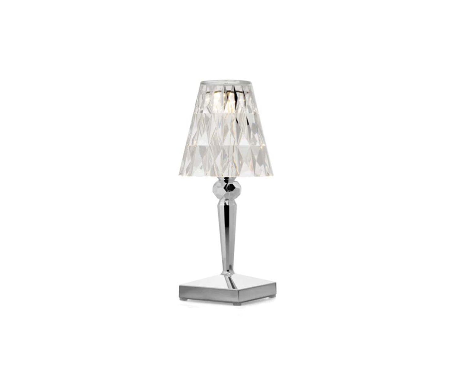 Battery Portabel Lampa | Chrome