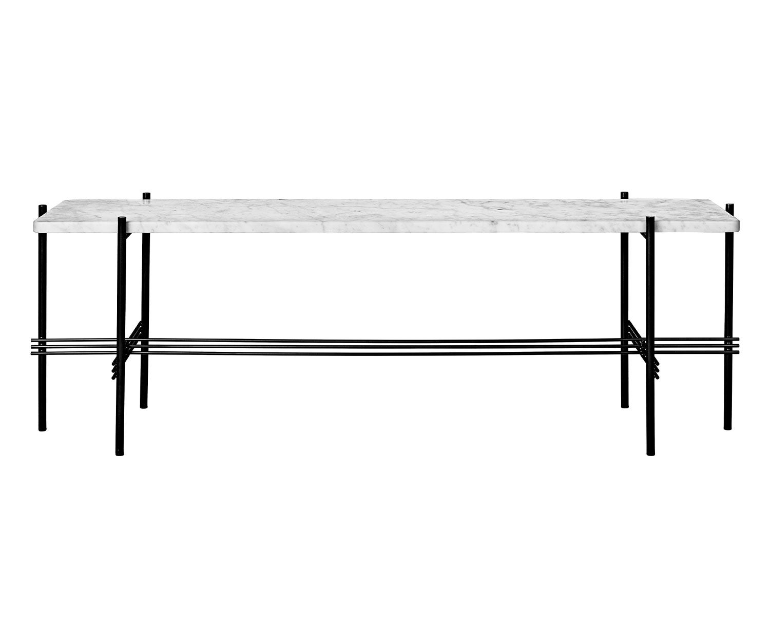 TS Console low i Svart/ vit marmor