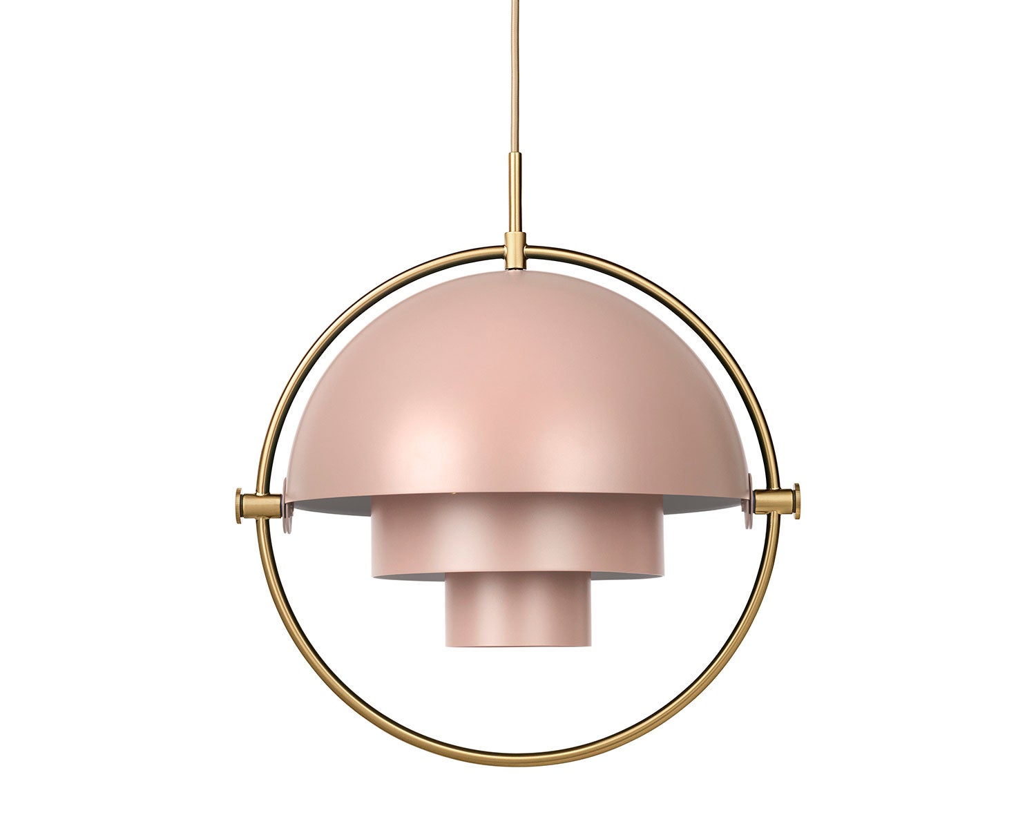 Multi-Lite Pendel | Mässing, Rose Dust Semi Matt
