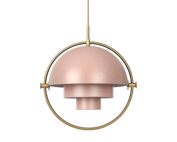Multi-Lite Pendel | Mässing, Rose Dust Semi Matt
