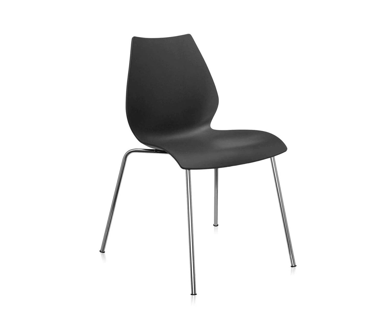 Maui-stol-2870-Antracite-krom-1-Kartell