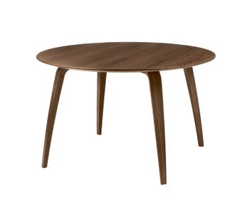 GUBI_DiningTable_Round_120x73_WoodBase_Walnut_Wood_Walnut