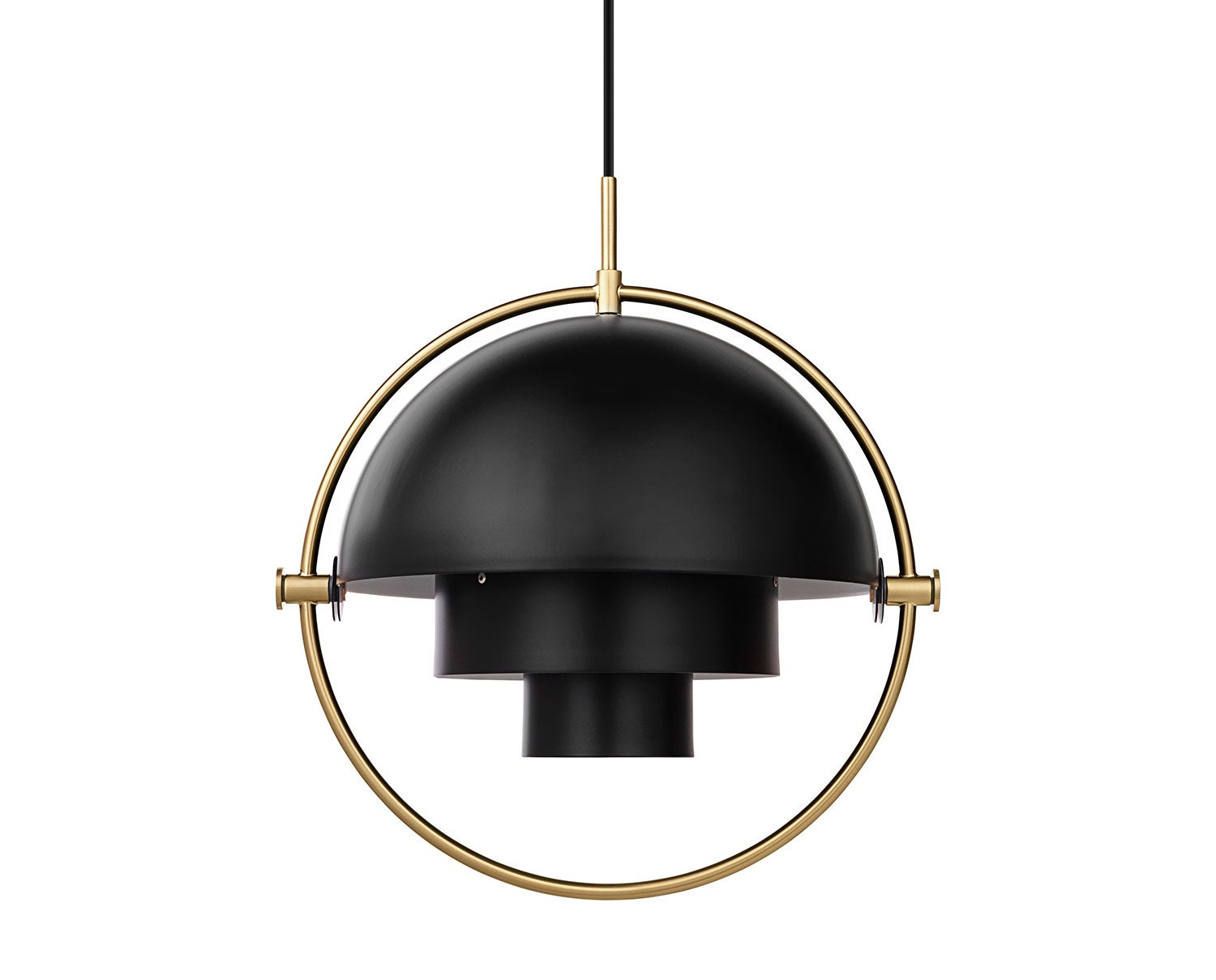 Multi-Lite Pendel | Mässing, Black Semi Matt