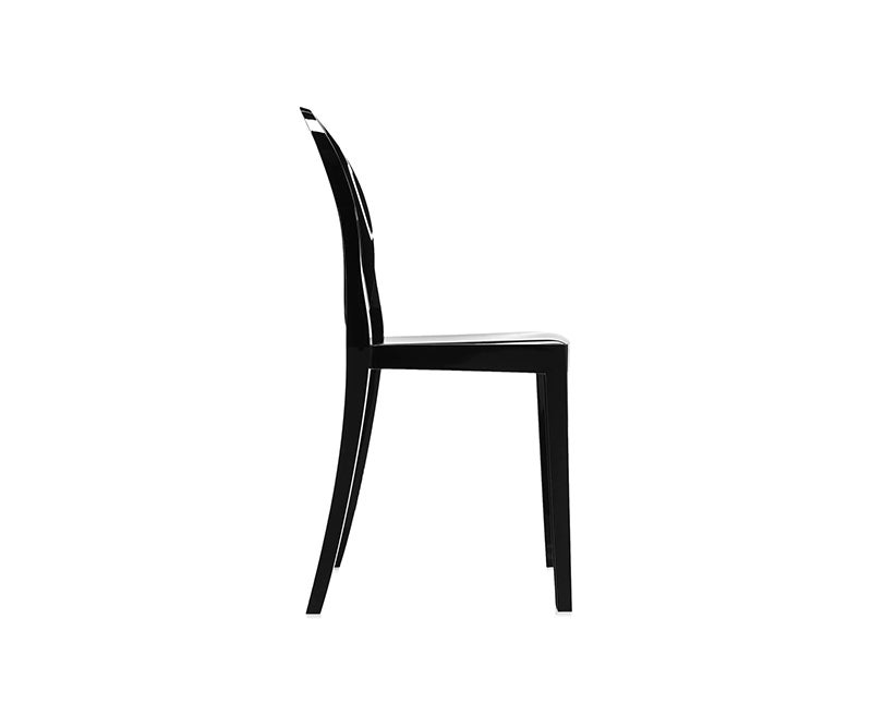 Victoria Ghost stol | Glossy Svart