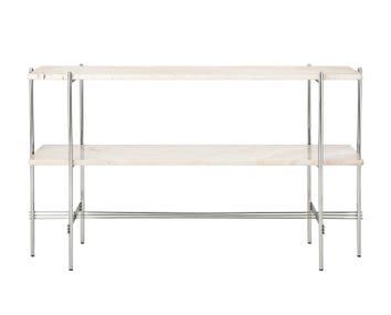 TS Console i Stål/Travertin
