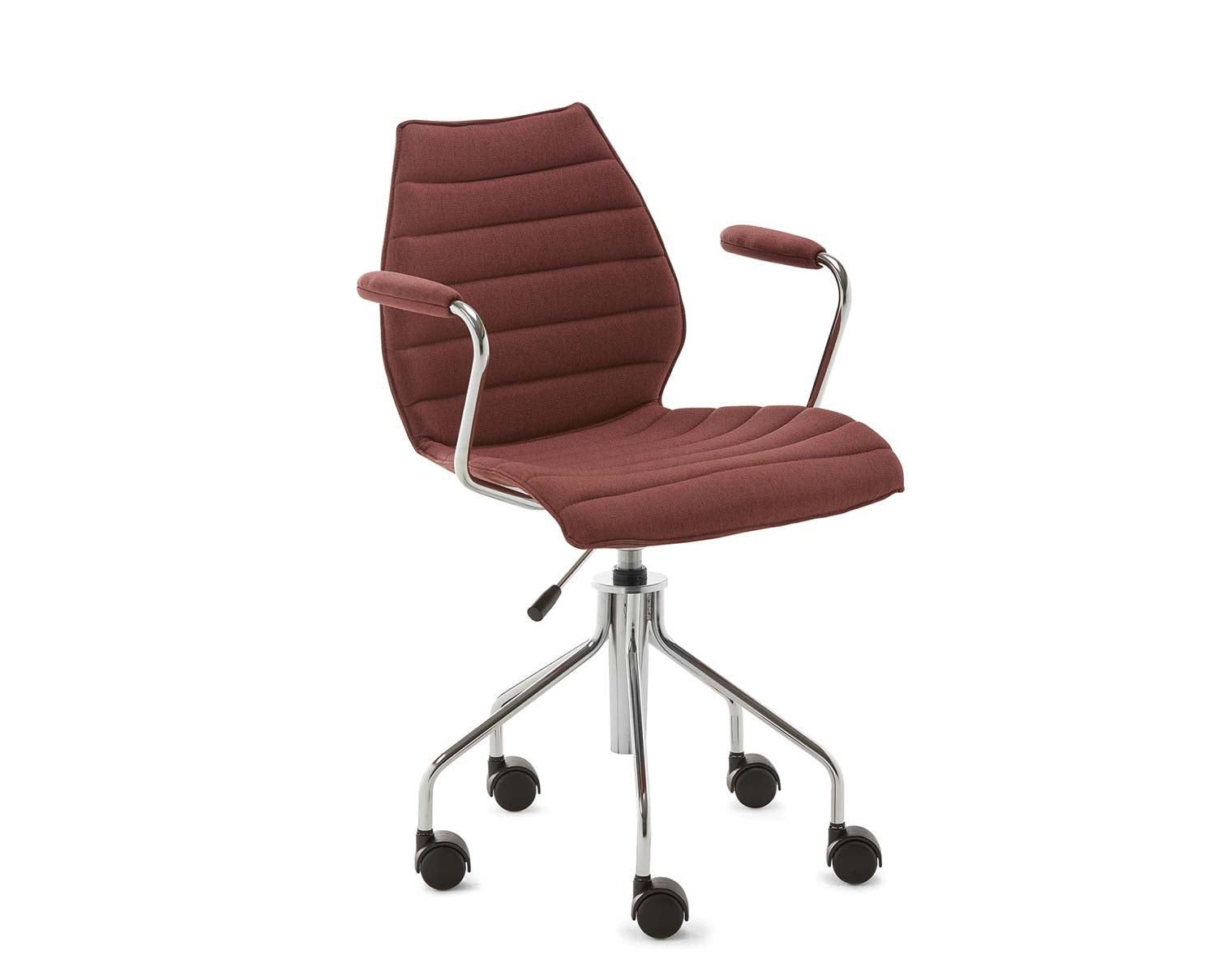 Maui karmstol med hjul | Soft Noma | Brick Red