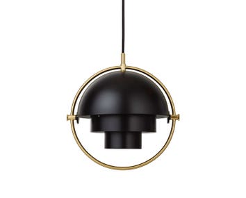 Multi-Lite Pendel Small | Mässing, Black Semi Matt