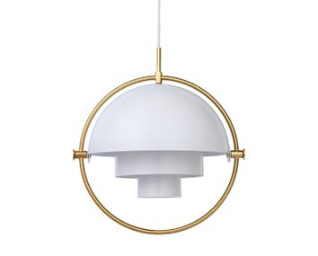 Multi-Lite Pendel | Mässing, White Semi Matt