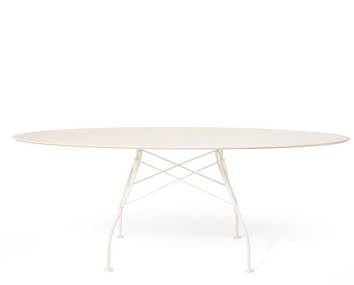 Glossy-outdoor-ovalt-vit-kartell