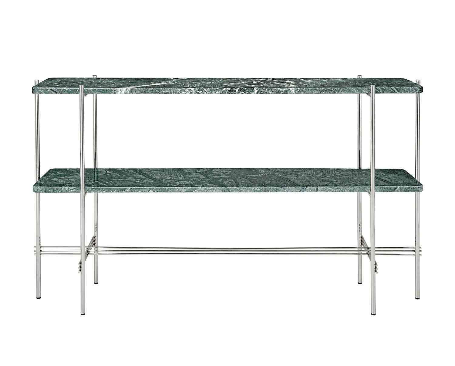 TS Console i Stål/grön marmor
