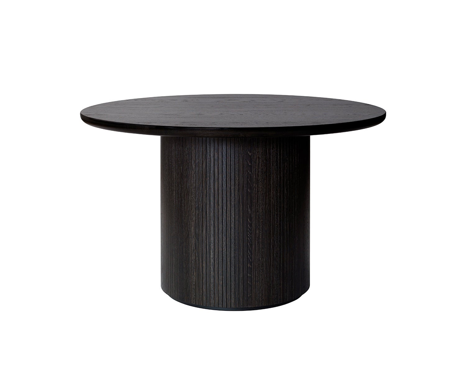 Moon_120-DiningTable_Round_120x73_Wood_Brown-BlackStainedVeneerOak_ItemNr-10048183