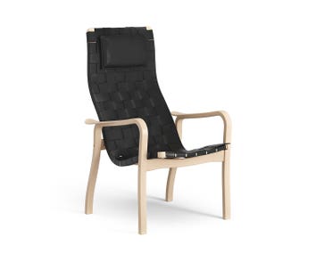 Swedese-Primo-High-Varnished-Beech-Strap-Leather-Black