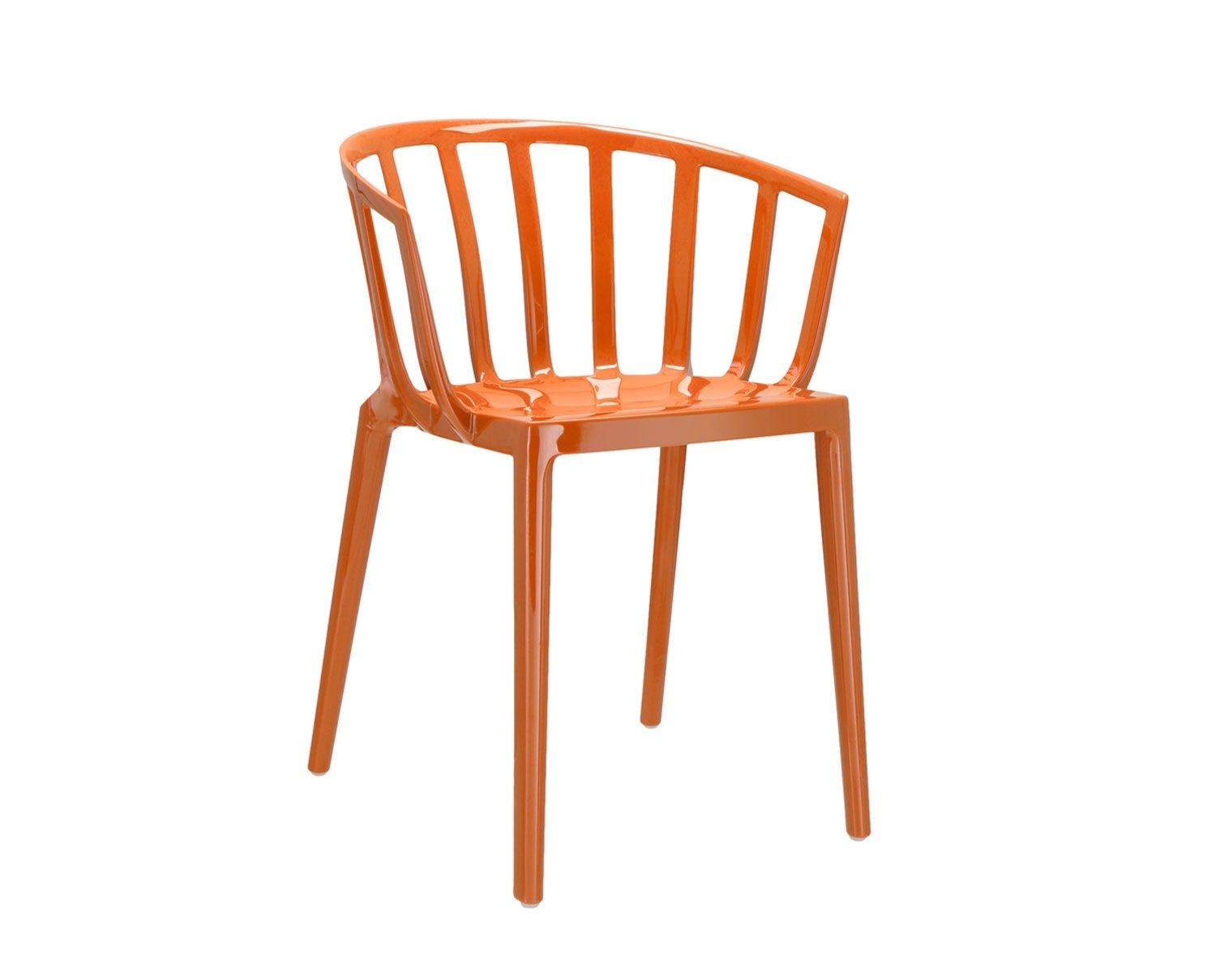 Kartell-Venice-Chair-Glossy-Rust-Orange