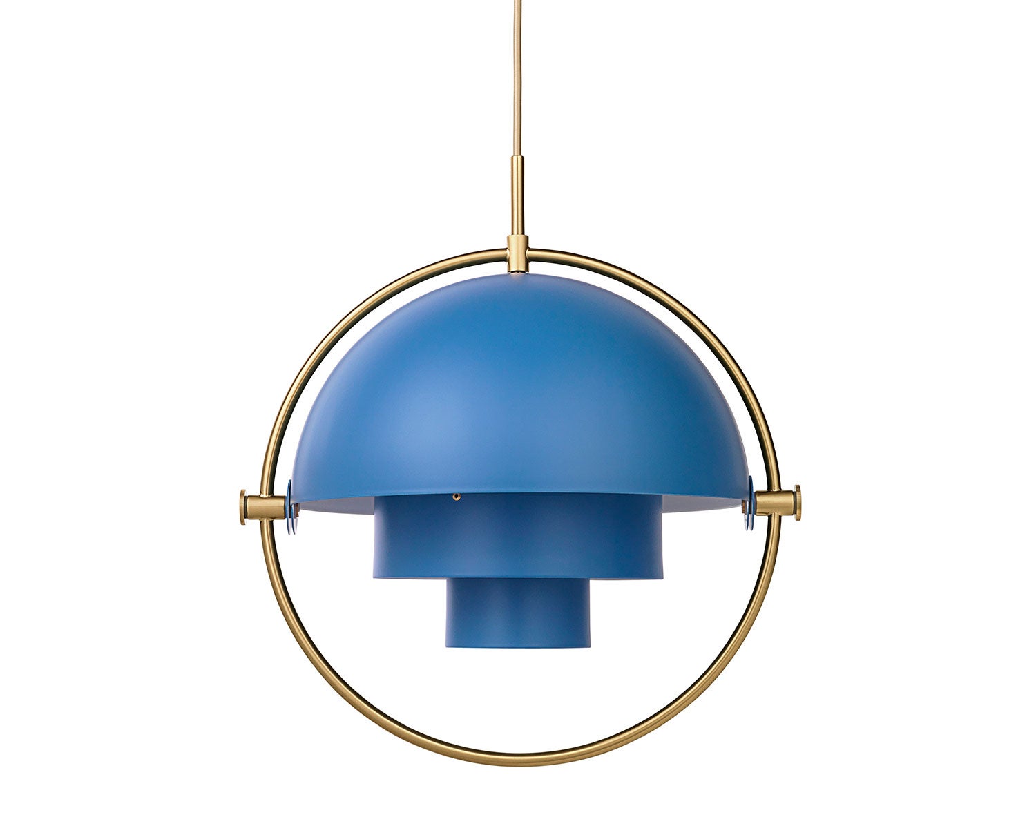 Multi-Lite Pendel | Mässing, Nordic Blue Matt