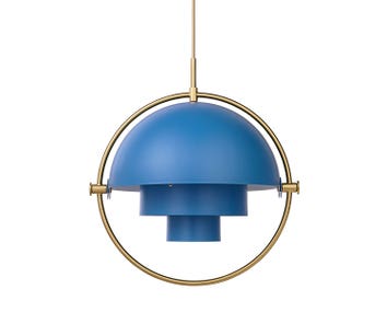 Multi-Lite Pendel | Mässing, Nordic Blue Matt