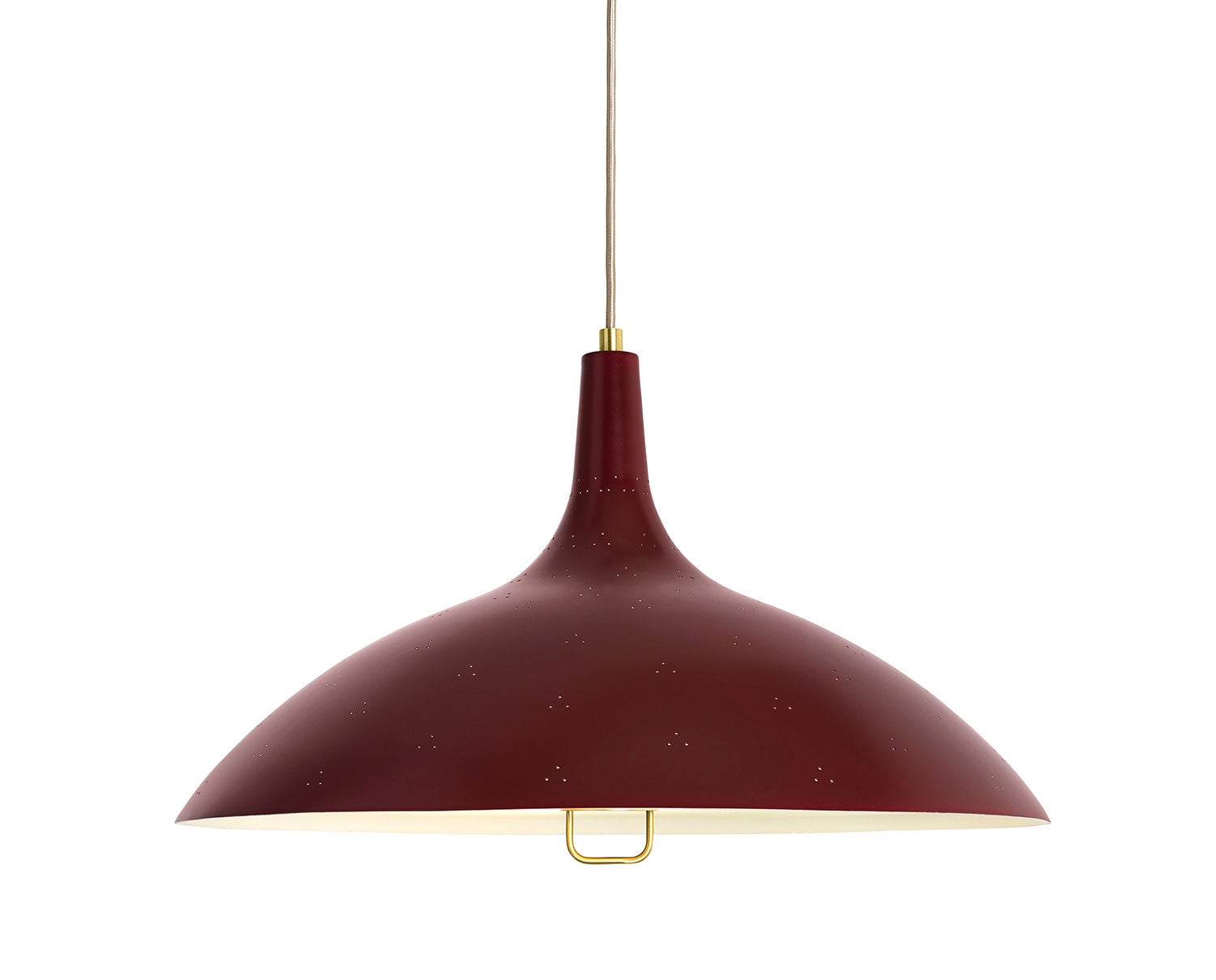 1965 Pendel | Mässing, Röd