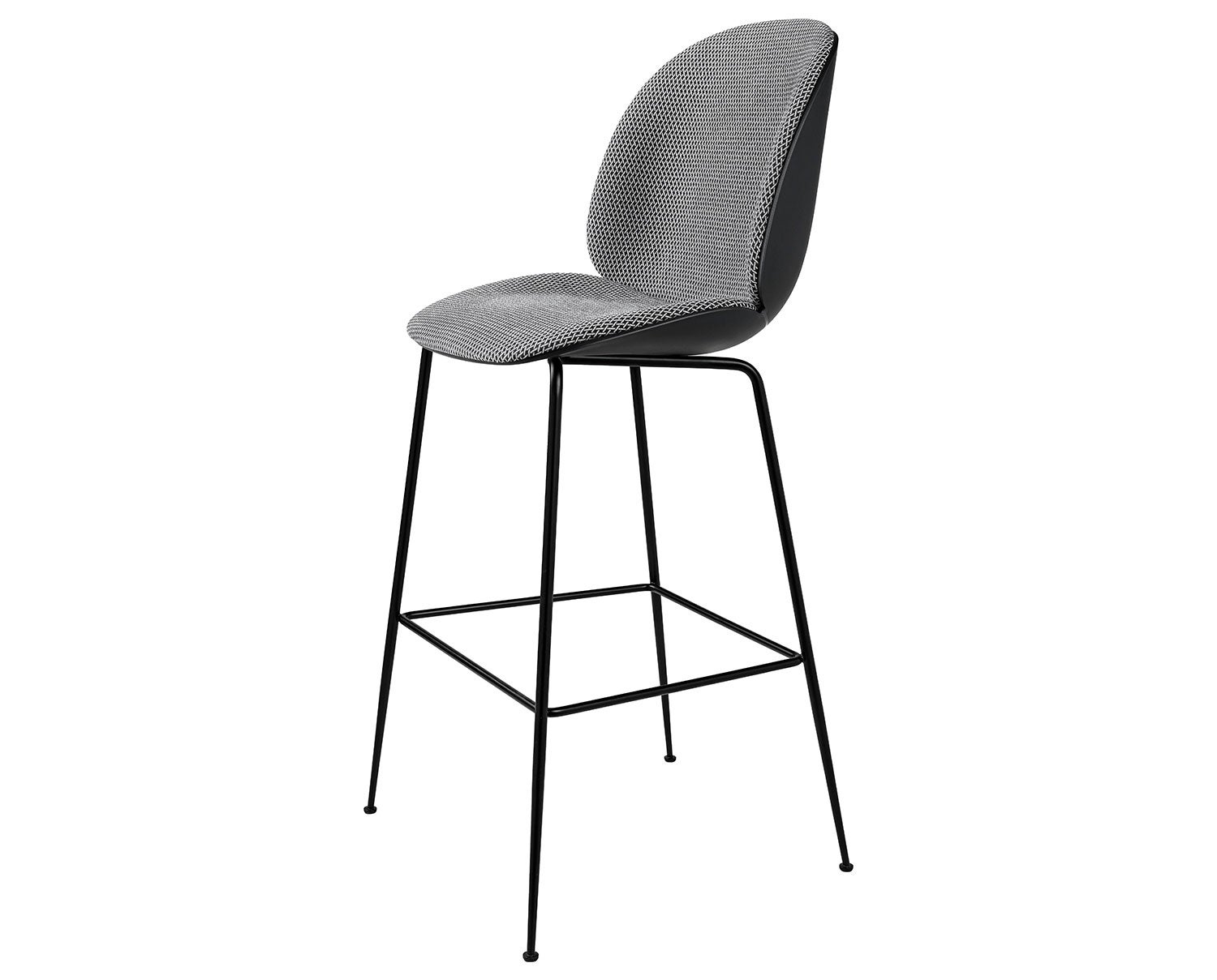 Beetle_BarChair_Conic_FrontUpholstered_Black_Black_Backhausen-Korb_F3Q