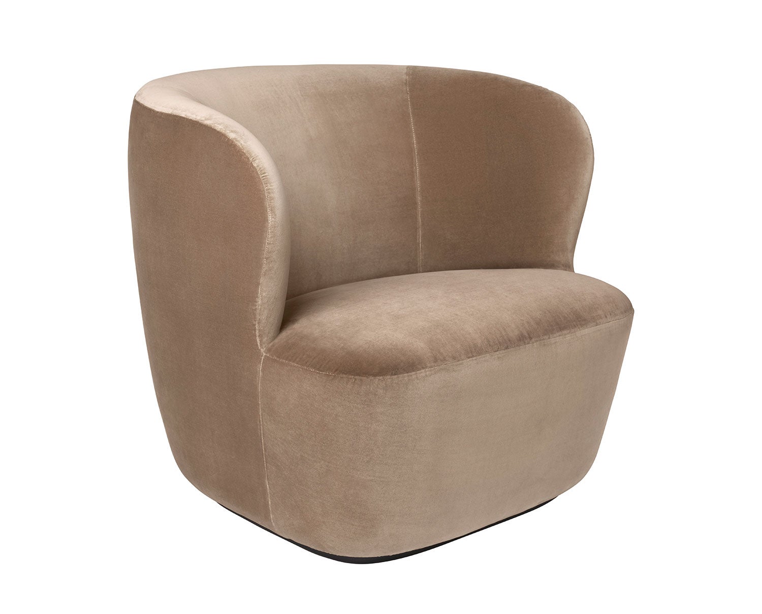 Stay_LoungeChair_85_Fixed_FullyUpholstered_Black_GUBI_Velluto-208_F3Q