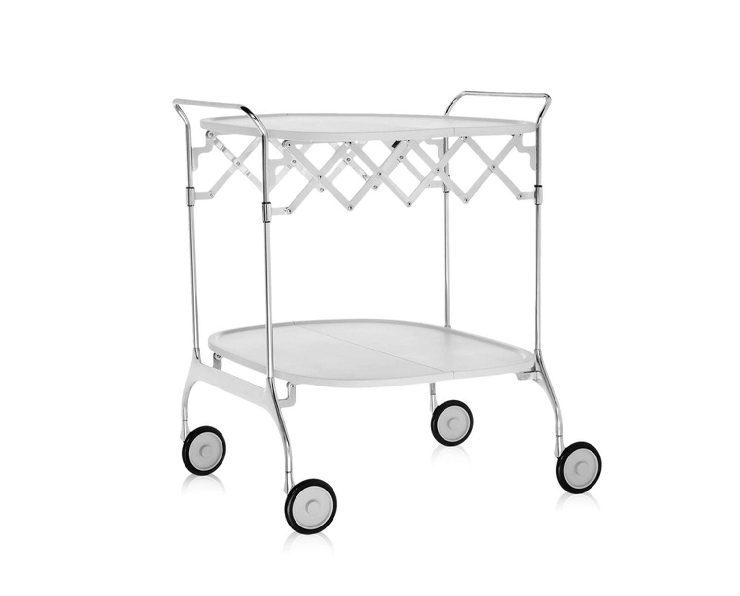 Kartell-Gastone-Serving-Trolley-White-Chrome-1