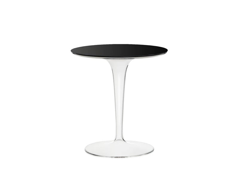 Tip Top Sidobord Svart Glas Transparent