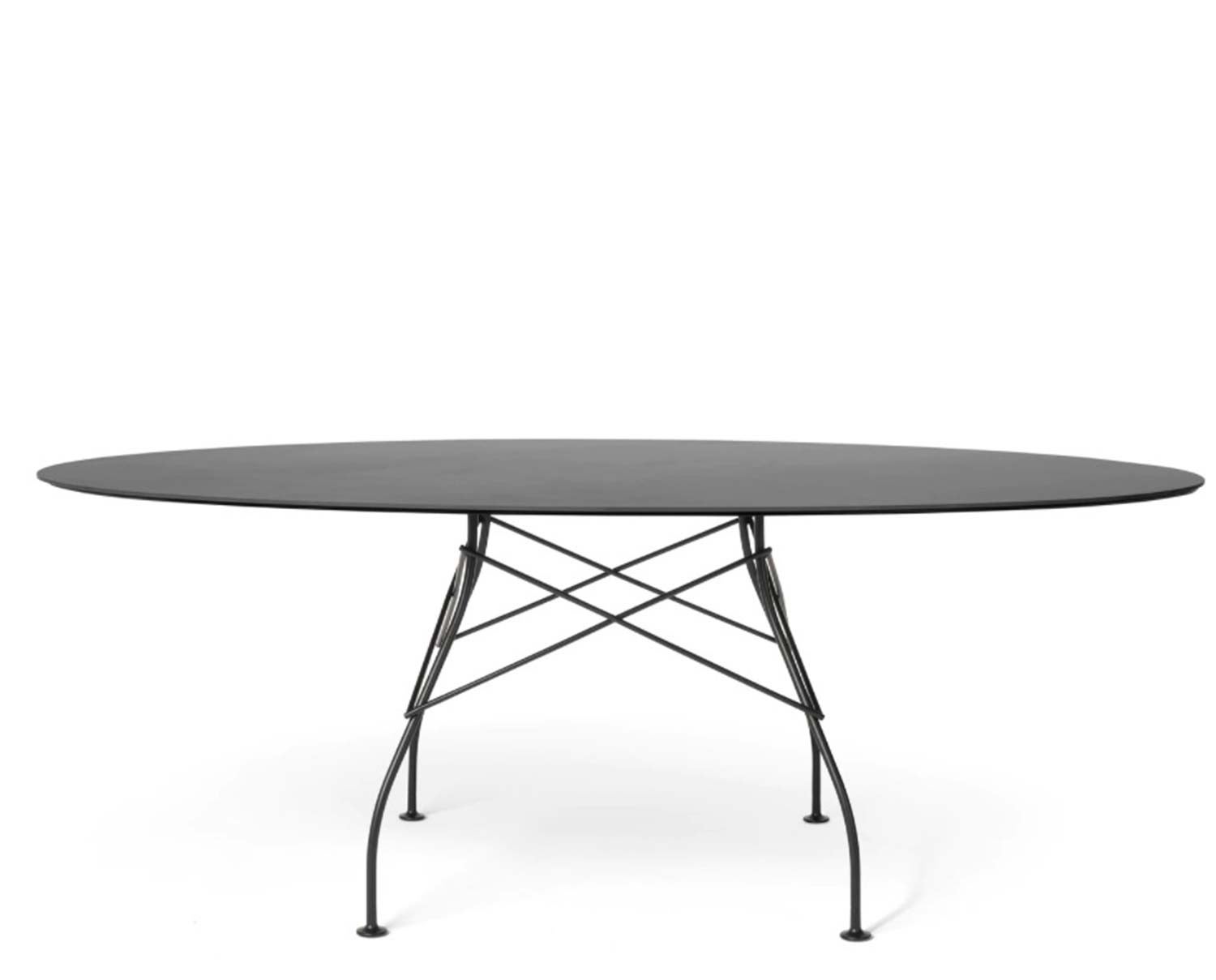 Glossy-outdoor-ovalt-svart-kartell
