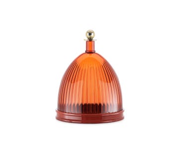 Kartell-La-Coupole-Amber-Brick-Red