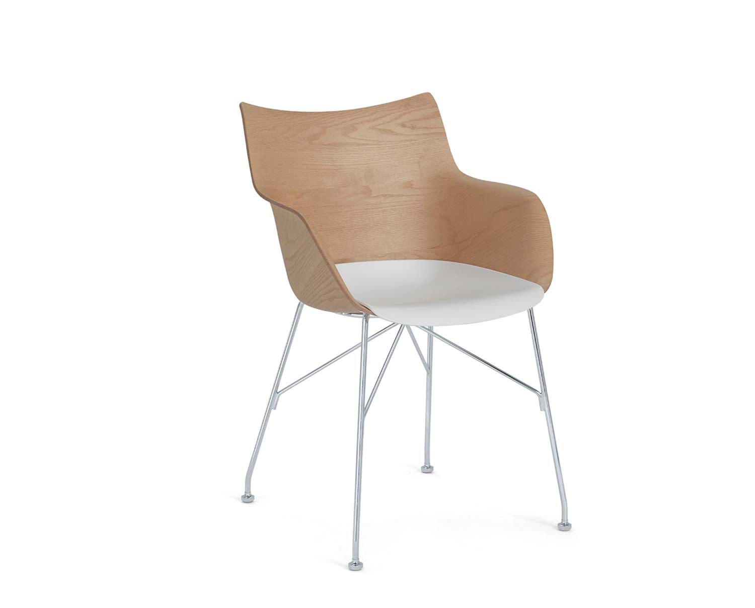 Q-wood-light-ash-chrome-Kartell