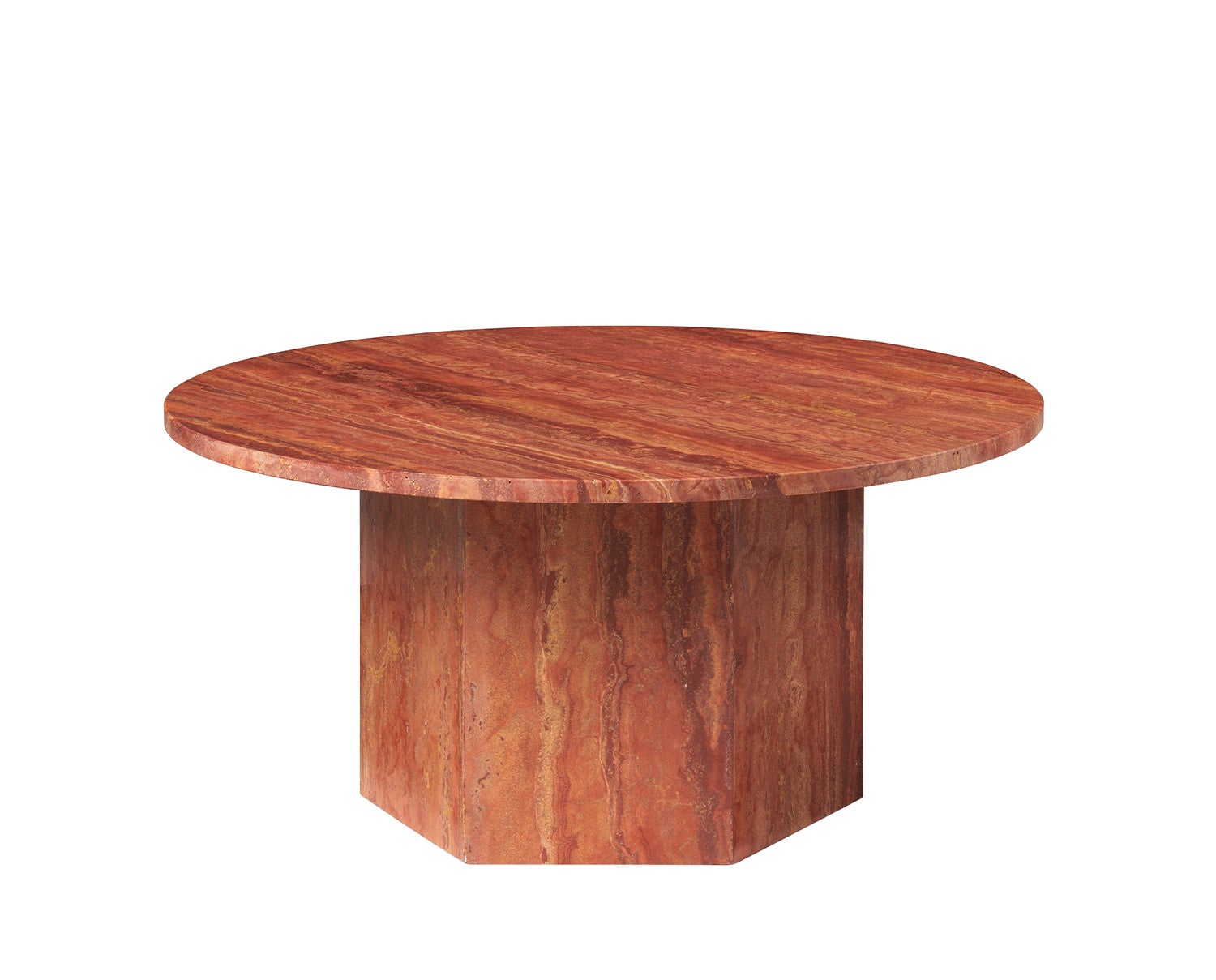 Epic_CoffeeTable_Round_80_RedTravertine