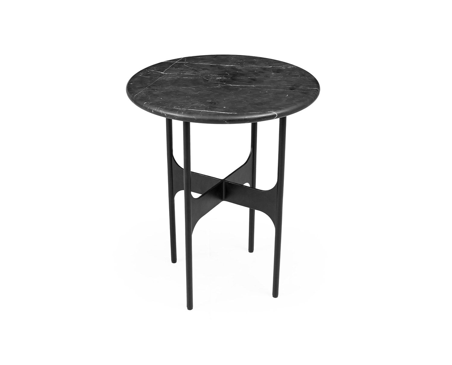 Floema Soffbord Ø40 | Runt | Svart Marmor