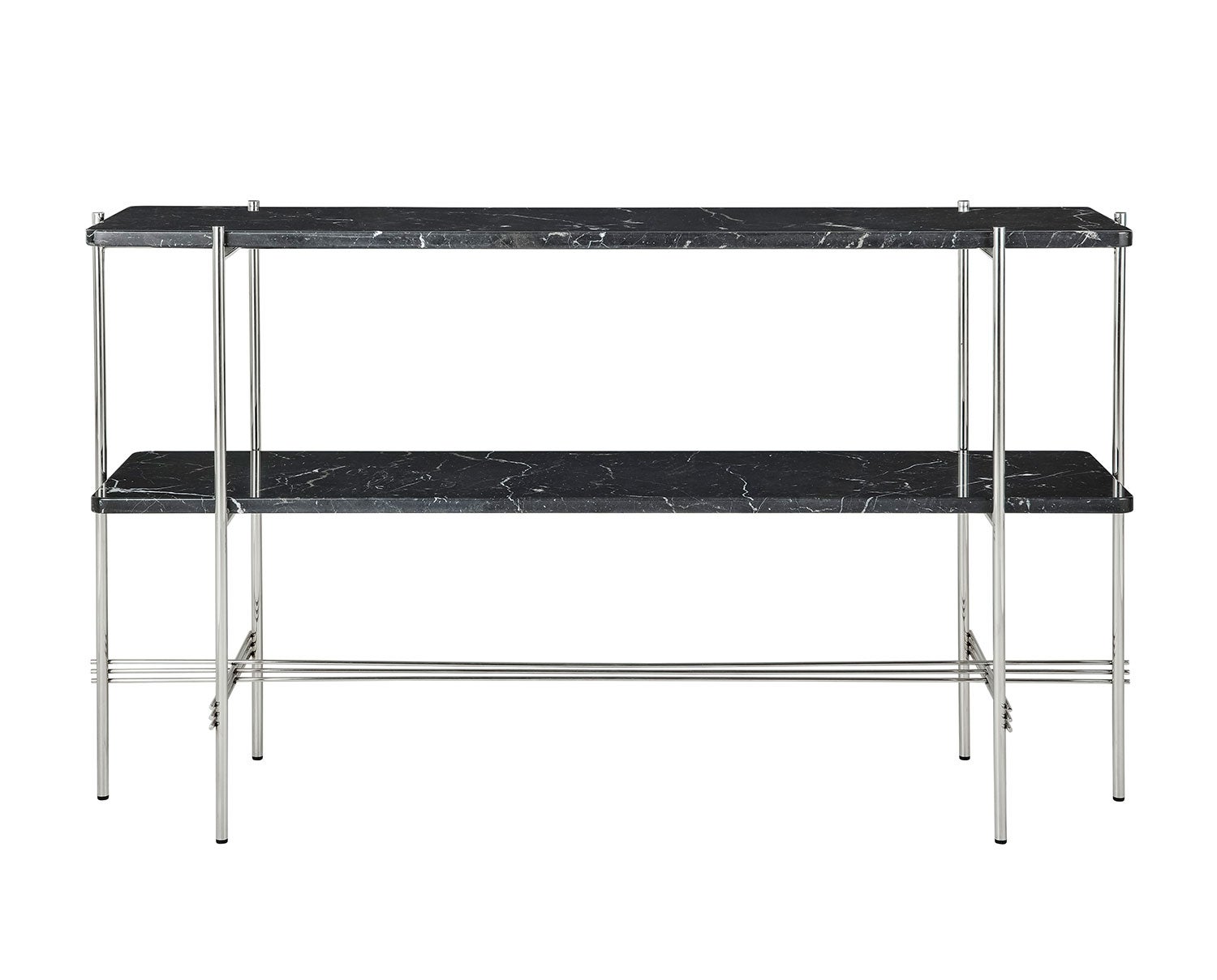 TS Console i Stål/svart marmor