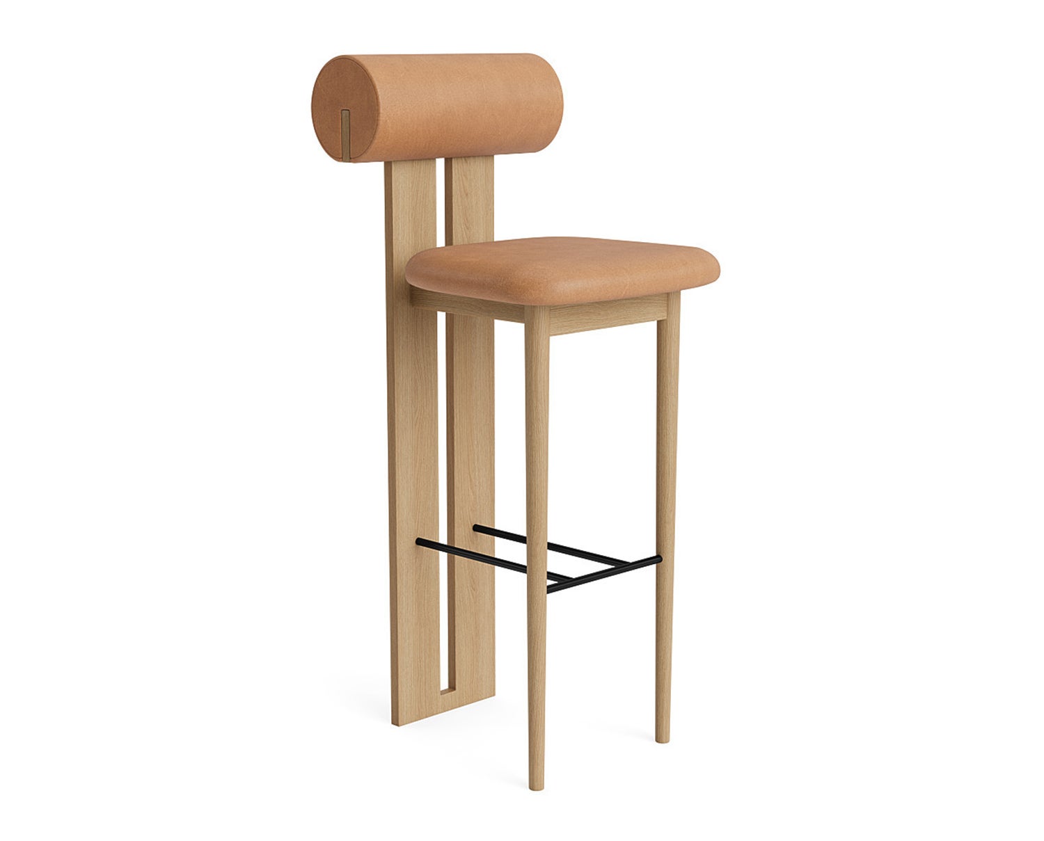 HippoBarChair_75cm_NaturalOak_DunesCamel_NORR11