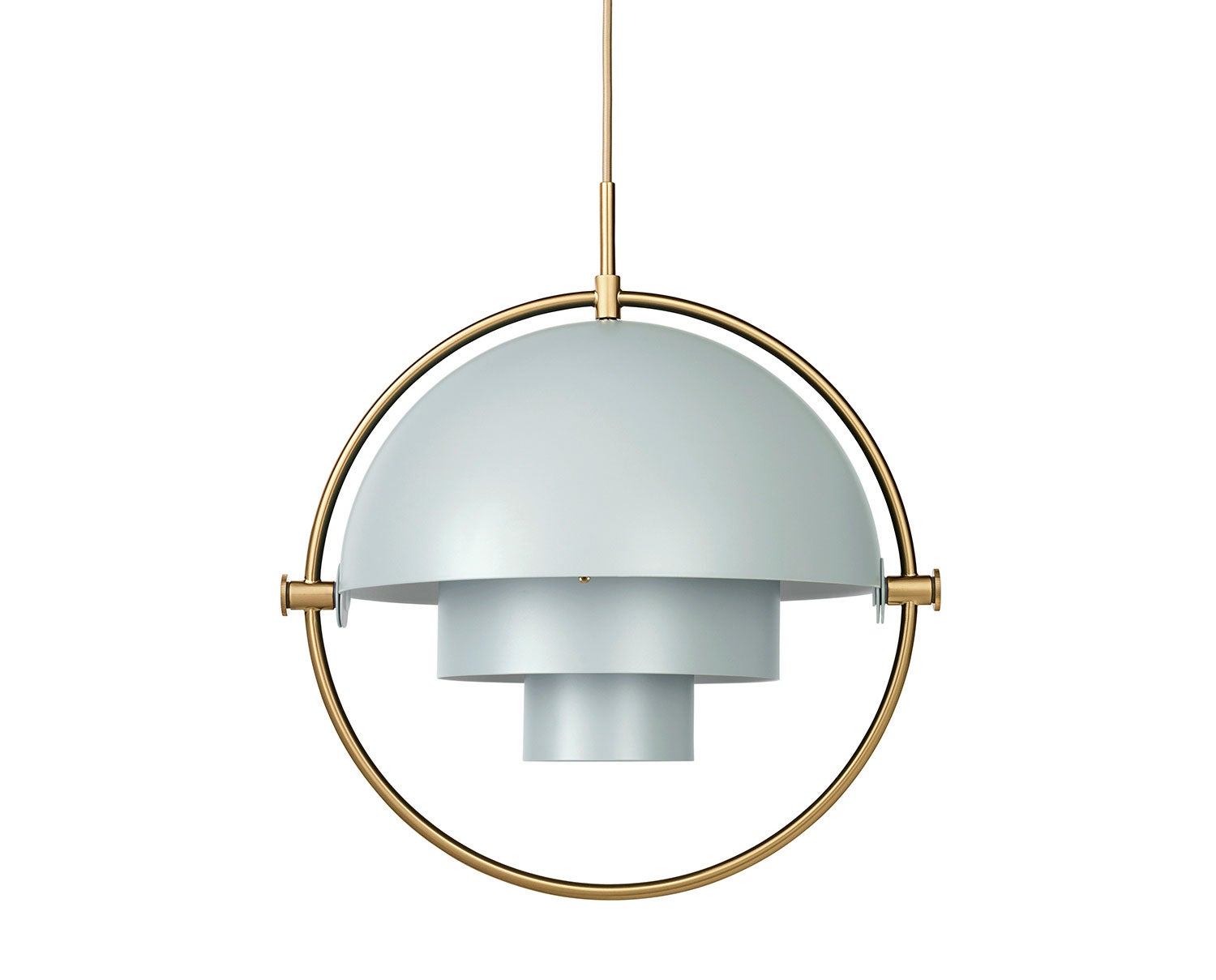 Multi-Lite Pendel | Mässing, Sea Grey Semi Matt