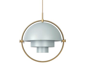 Multi-Lite Pendel | Mässing, Sea Grey Semi Matt